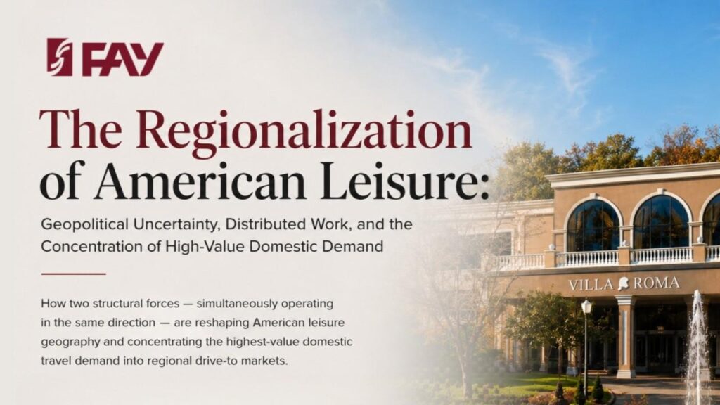The Regionalization of American Leisure: How Geopolitical Uncertainty & Hybrid Work Are Reshaping Domestic Travel in America